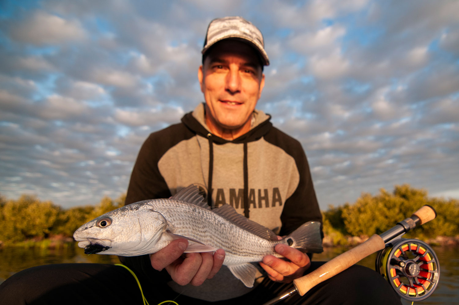First Mosquito Lagoon Redfish on Fly