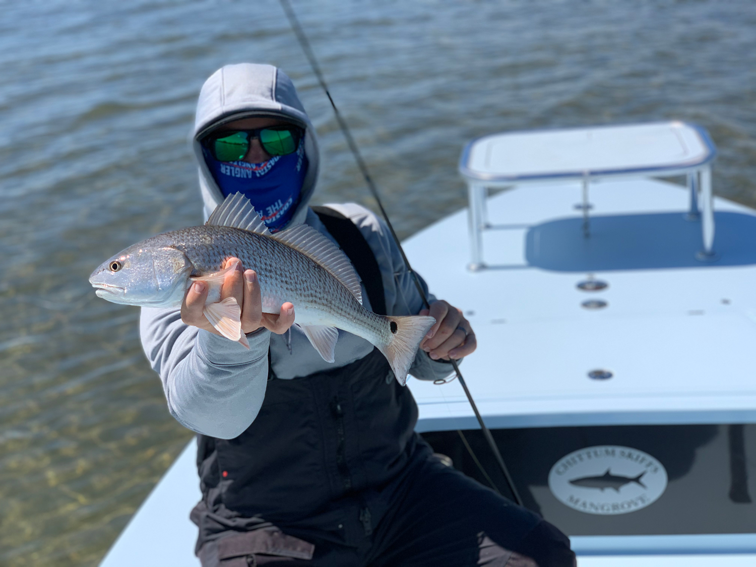 Despite windy weather associated with Hurricane Dorian, the redfish bite  continues to be good